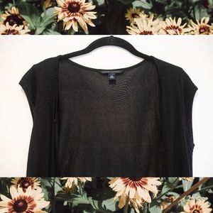 Black Cap Sleeve Duster